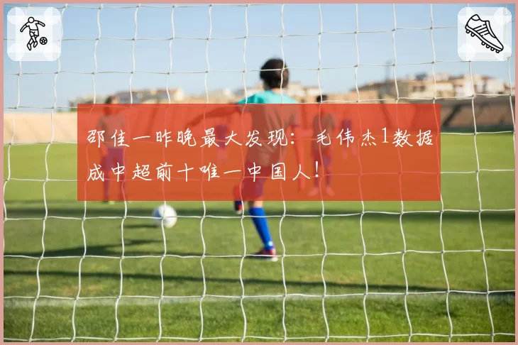 邵佳一昨晚最大发现：毛伟杰1数据成中超前十唯一中国人！